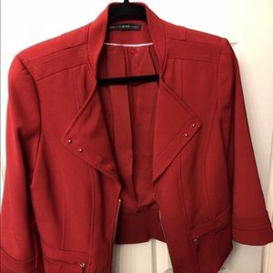 White House Black Market Red short jacket